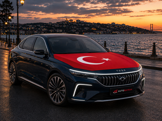 LASTİKLİ ARAÇ KAPUT BAYRAĞI